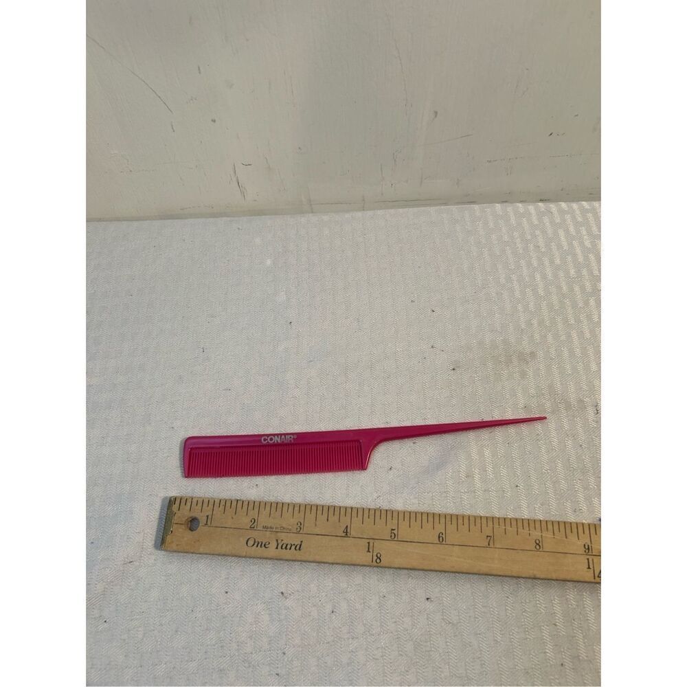 Conair 9" comb‎ pic pink USA vtg